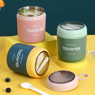 Bình Ủ Cháo TEDEMEL 530ml LÕI INOX KHÔNG GỈ An toàn cho bé - Hàng chính hãng