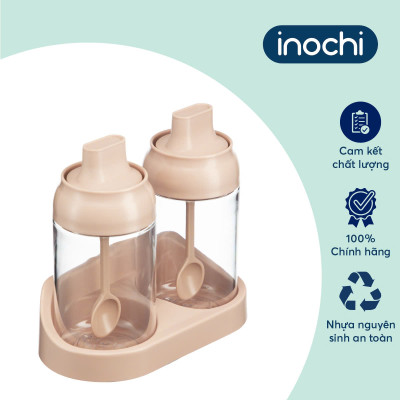 Bộ 2 lọ gia vị Tritan Yoko Hộp đựng gia vị INOCHI