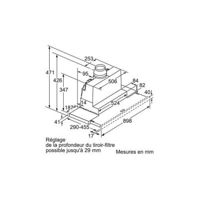 Máy Hút Mùi BOSCH DFR097A52 SERIE 4, Hút Hai Chiều Hiệu Quả, Độ Ồn Thấp, Nhập Đức, BH 12 Tháng, Hàng Chính Hãng