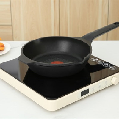 Chảo nhôm sâu chống dính đáy từ 22 cm Tefal Robusto E2490344 - Hàng Chính Hãng