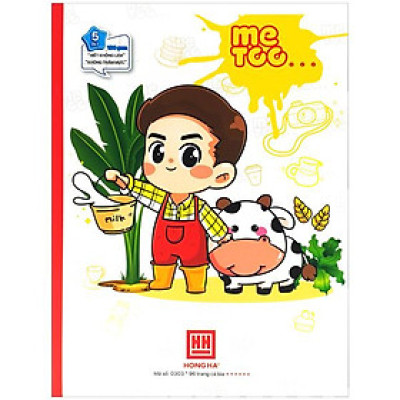 Vở Class Me Too - 5 Ô Ly 96 Trang 100gsm - Hồng Hà 0303 (Mẫu Màu Giao Ngẫu Nhiên)