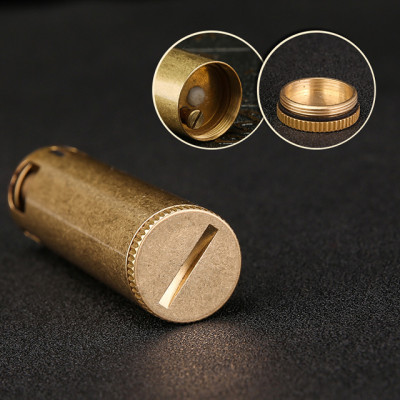 Vỏ Hột Quẹt Bật Lửa Xăng Promise BNC-015 Đồng Cao Cấp Lửa Ngọn Đẹp Độc Lạ  - Dùng Xăng Bấc Đá