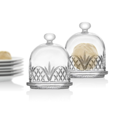 Set 3 Godinger Mini Domes để bơ, bánh kem, hoa quả