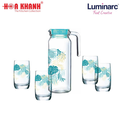 BỘ BÌNH LY THỦY TINH LUMINARC ROTTERDAM HIWAII 5 MÓN - LUHIV4911
