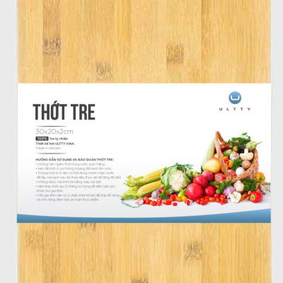 Thớt Gỗ Tre Organic Ultty Vina Có Đặc Tính Kháng Khuẩn Và Chống Mùi Hôi – Hàng Chính Hãng