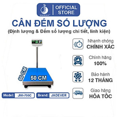 Cân Đếm Số Lượng JWI-700C - Mặt Bàn Cân 500x600MM