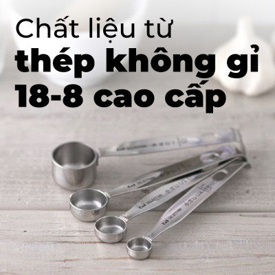 Bộ Muỗng Đong Định Lượng KAI Nhật Bản - Select 100 - Bộ 4 Cái/5 Cái