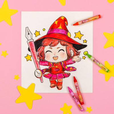 Hộp 12 Bút Sáp Màu Rửa Được Colorkit - Thiên Long SWCR-C001/AK