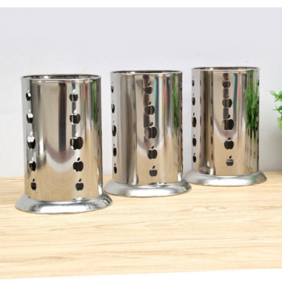 Ống đựng muỗng đũa bằng thép không gỉ - Ống đũa tròn nhiều mẫu giao ngẫu nhiên - Hàng chính hãng