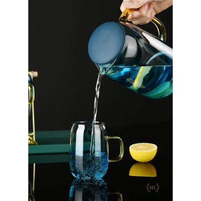 Bộ bình - ly Ocean Aqua | BỘ BÌNH CỐC XANH ĐẠI DƯƠNG CHỊU NHIỆT - SIÊU CHỊU LỰC _ SIÊU NHẸ