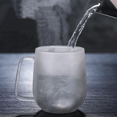 Ly Thủy Tinh Uống Nước 2 Lớp Dung Tích 350ml, 500ml