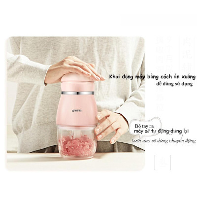 Máy Xay Đồ Ăn Dặm Cho Bé 6 Lưỡi Cối Thuỷ Tinh Bản Cao Cấp - Hàng Chính Hãng