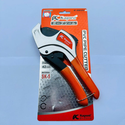 Kéo Cắt Ống  PVC, PPR, PE 42mm KAPUSI tay xám cam K0234