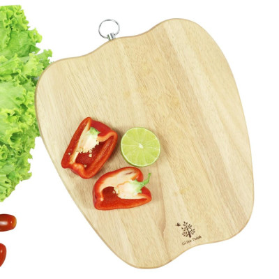 Thớt gỗ hình quả ớt chuông | Gỗ Đức Thành - 03831 | Đạt chứng nhận vệ sinh an toàn thực phẩm