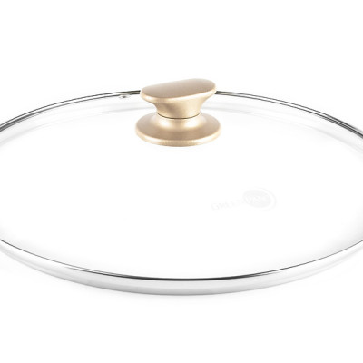 Chảo sâu lòng có nắp kính Greenpan 20cm CAMBRIDGE BRONZE CC004474-001 Hàng chính hãng