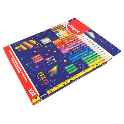 Hộp 24 Bút Chì Màu Pixel Party - Maped 862206