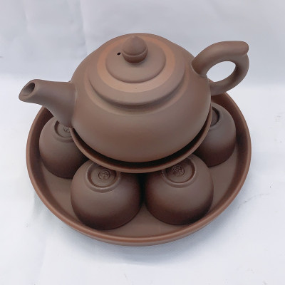 Bộ ấm chén pha trà khèm khay sứ pha trà truyền thống - ANTH688