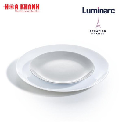 Đĩa Thủy Tinh Luminarc Diwali Granit 27cm - bộ 6 đĩa - P0705