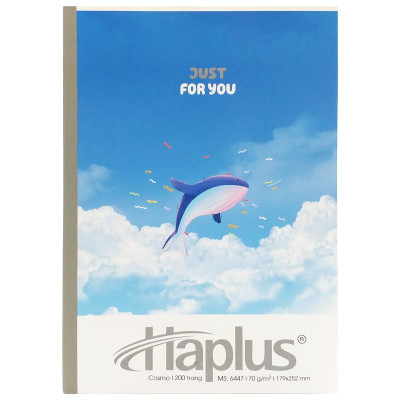 Vở Kẻ Ngang 200 Trang 70gsm Cosmo - Haplus 6447 (Mẫu Màu Giao Ngẫu Nhiên)