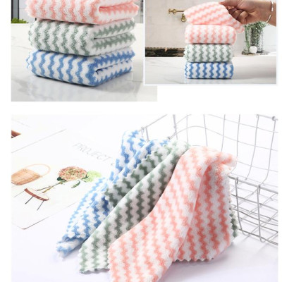 Khăn Lau Đa Năng Nhà Bếp 22x22 cm Sọc Vằn - Giao Màu Ngẫu Nhiên