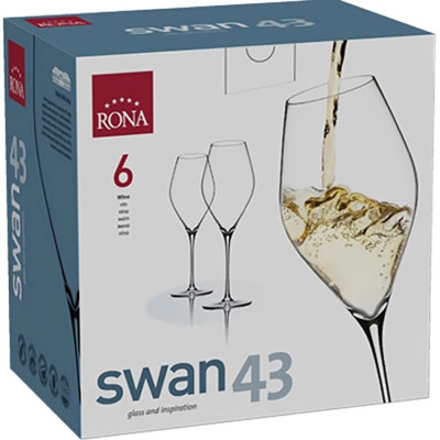 Bộ 2 ly pha lê uống vang Rona 430 ml Slovakia Czech Republic