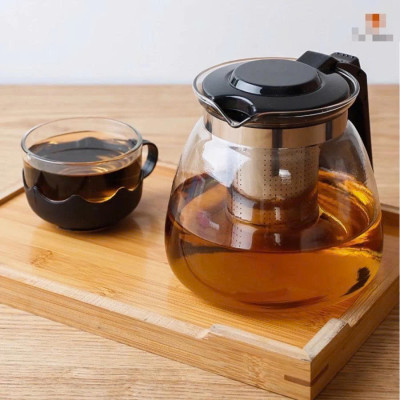 Bộ Bình Lọc Trà Kèm 4 Ly Thủy Tinh Thiết Kế Sang Trọng, Dễ Dàng Vệ Sinh