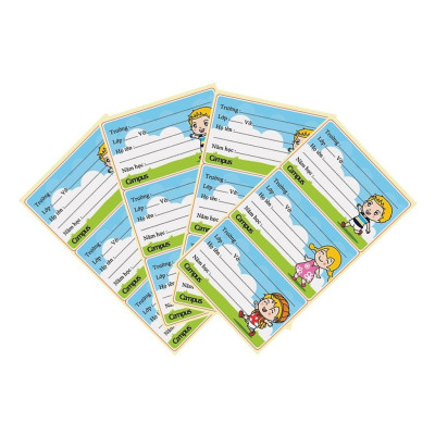 Bộ 3 Nhãn Vở Campus Holiday NT-HOD12 (12 Nhãn)