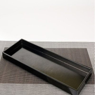 TRAY Khay dài đen 5086D
