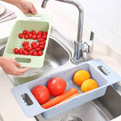 Rổ Gác Bồn Rửa Bát Gấp Gọn Đa Năng Lúa Mạch Tiện Dụng 