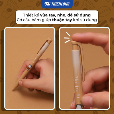 Bút gel B - Buttersmooth Gel Thiên Long GELB-032 - Premium Tip viết êm, trơn - Mực Xanh - Thân ngẫu nhiên