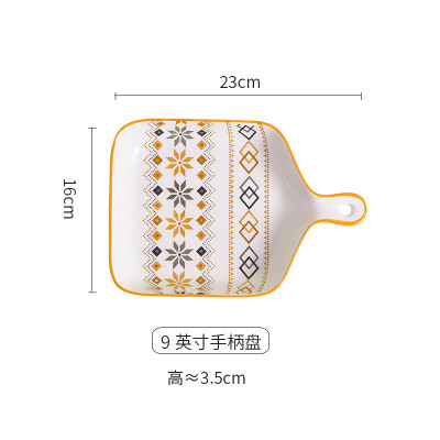 Bán lẻ bộ bát đĩa Thổ Cẩm Cam thương hiệu GOSU tráng men