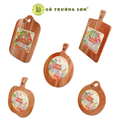 Thớt Gỗ Xà Cừ Mini Decor Trang Trí Đa Dạng - Thớt Em Bé  - Đồ Gỗ Nhà Bếp Thương Hiệu Trường Sơn