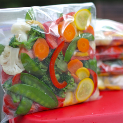 Combo 02 Set túi Zip bảo quản thực phẩm - Nội địa Nhật Bản