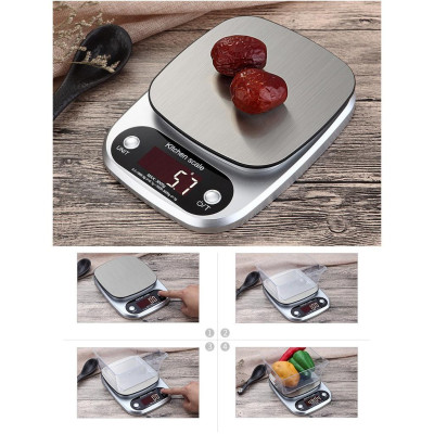Cân điện tử thực phẩm dùng trong nhà bếp cân được từ 0,1g-3kg Ebanner