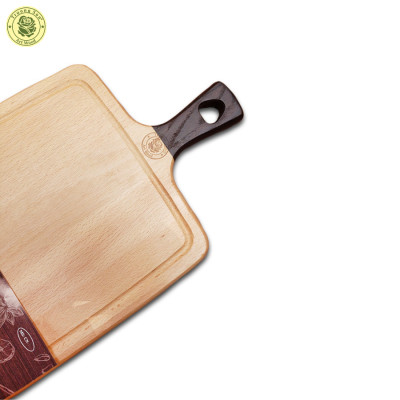 Thớt Gỗ Beech Tay Cầm Hình Chữ Nhật CN395 ( 39.5 x 22 x 2 cm ) - Đồ Dùng Gia Dụng Nhà Bếp Thương Hiệu Trường Sơn