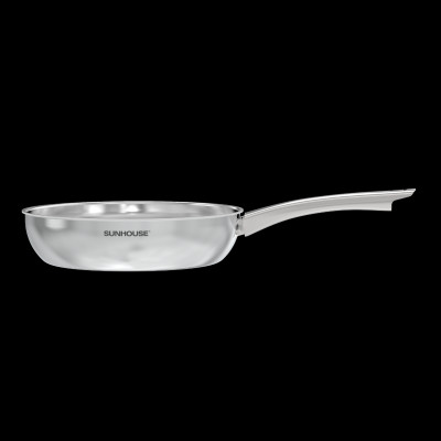 Chảo Inox liền khối Sunhouse Healthy IN20M7E - IN24M7E - IN26M7E - Dùng cho mọi loại bếp