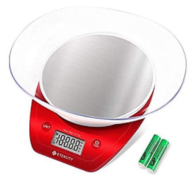 CÂN NHÀ BẾP ETEKCITY EK5150 RED Hàng Chính hãng