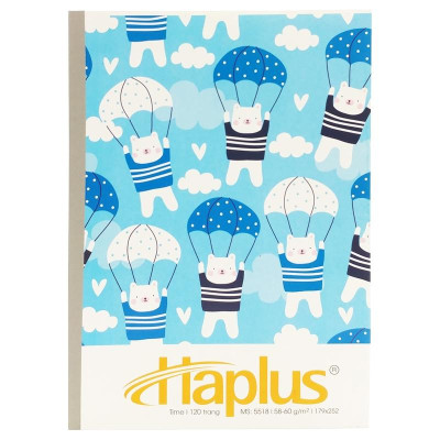 Vở Haplus Time Kẻ Ngang 120 Trang 5518 (Mẫu Bao Bì Là Ngẫu Nhiên)