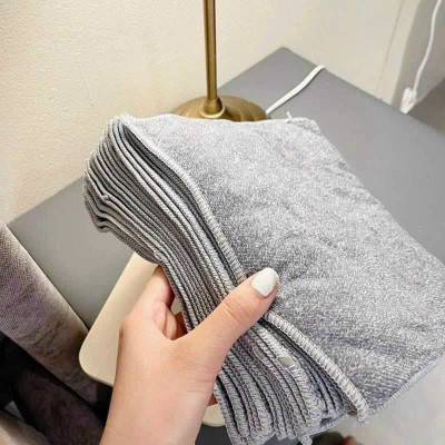 Combo 5 Khăn Lau Vuông, Khăn Lau Đa Năng Nhà Bếp Sợi Than Tre Màu Xám Loại Mới Giúp Lau Chùi Sạch Sẽ Sợi Vải Mềm Thấm Hút Nhanh Và Nhanh Khô