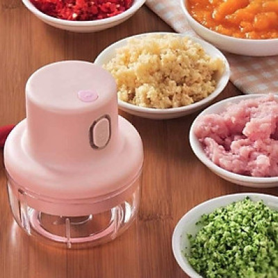 Máy xay tỏi ớt  mini cầm tay tiện lợi , đa năng sạc điện ,đơn giản dễ sử dụng