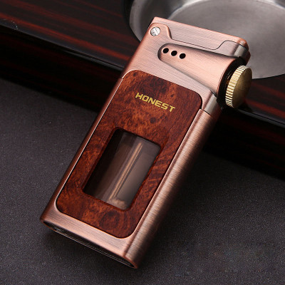 Vỏ Hộp Quẹt Bật Lửa Xăng Đá Honest BCZ-805 Thiết Kế Lộ Thiên-Tặng Đá Lửa
