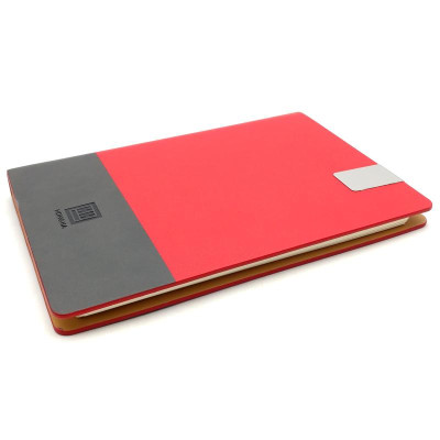Sổ Bìa Còng Office A5 Kẻ Ngang 200 Trang 70gsm - Hồng Hà 9230 - Màu Đỏ