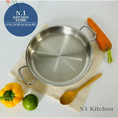 Chảo inox cao cấp 2 quai Korkmax Proline 24cm - A1192 - Hàng chính hãng