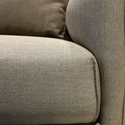 Sofa Vải 3 Chỗ Juno Payton 210 x 92 x 80 cm (Xám)