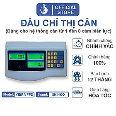 Đầu Chỉ Thị Cân Điện Tử Vibra FPD Tính Tiền