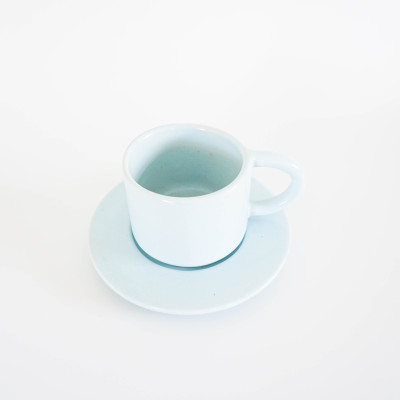 Bộ Ly Cà-Phê Morning 03 + Dĩa Lót - Màu Pastel