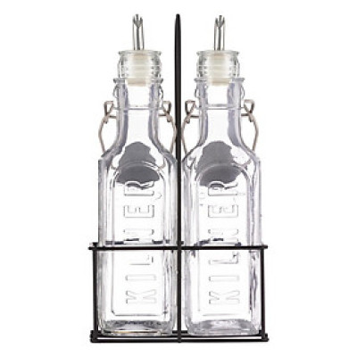 Kilner - Bộ bình thủy tinh đựng dầu - 0.3L/ 0.6L - 3 món