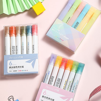Set 6 bút highlight dạ quang đánh dấu dòng Macarone and Mid Highlighter