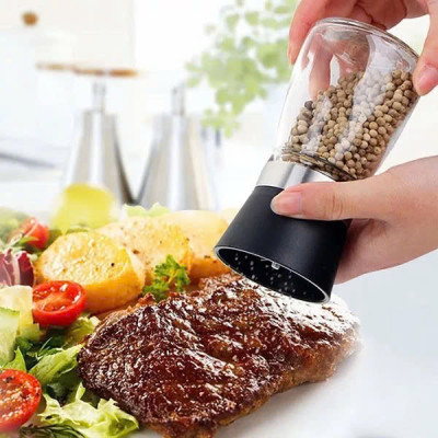 Lọ xay tiêu thủy tinh, lưỡi sứ  - Màu ngẫu nhiên