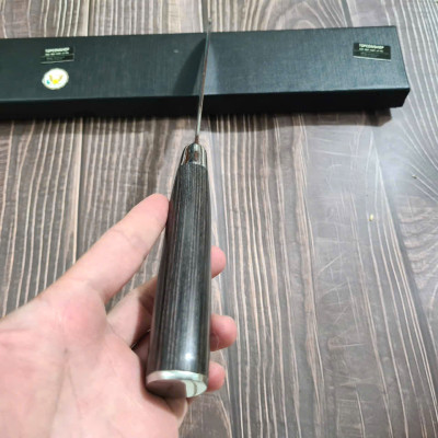 DAO - DAO BẾP NHẬT BẢN SANTOKU THÉP DAMASCUS MÃ A10 DT116 nt topcomshop vn